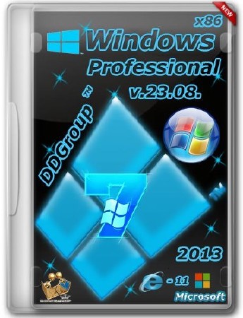 Windows 7 Pro SP1 x86 Neon Design v.23.08 by DDGroup (RUS/2013)