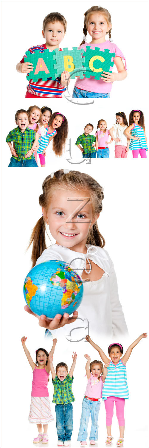     / Children and school time - stock photo