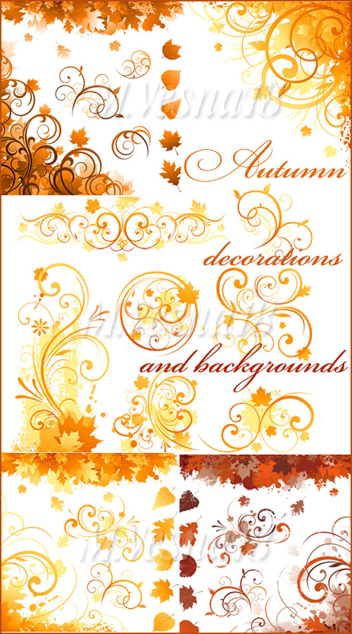     ,   ,   / Autumn decorations on a 