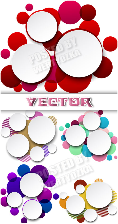   / Round colored elements - vector