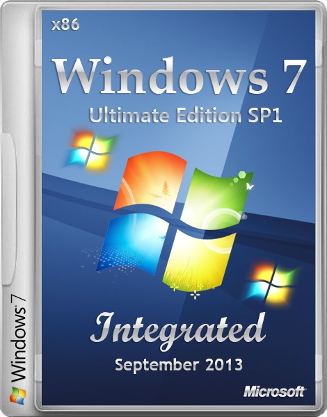 Windows 7 ultimate edition SP1 Integrated September x86 (2013) [DE/EN/RU]