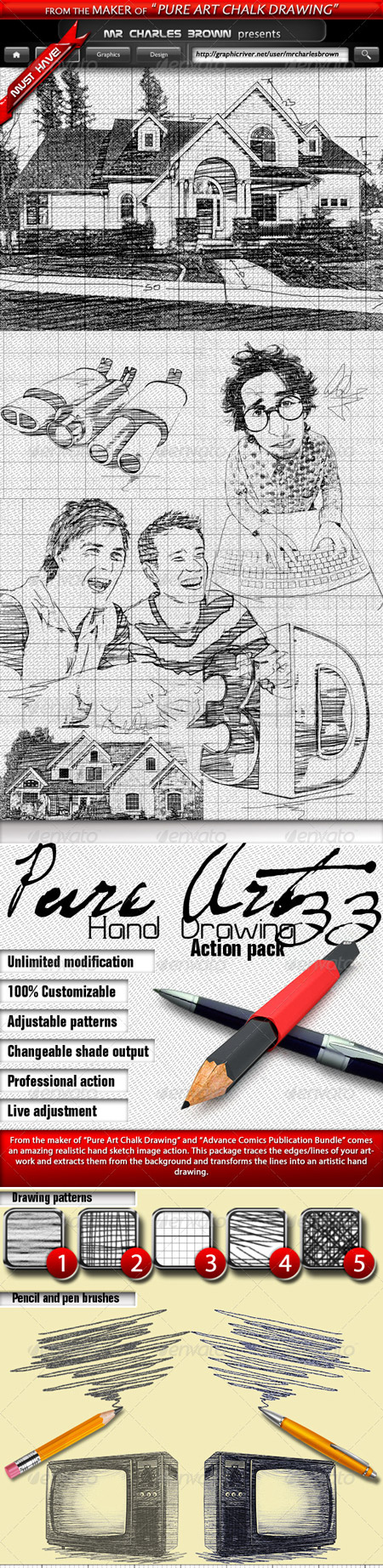 Pure Art Hand Drawing 33  Italian Architect Art