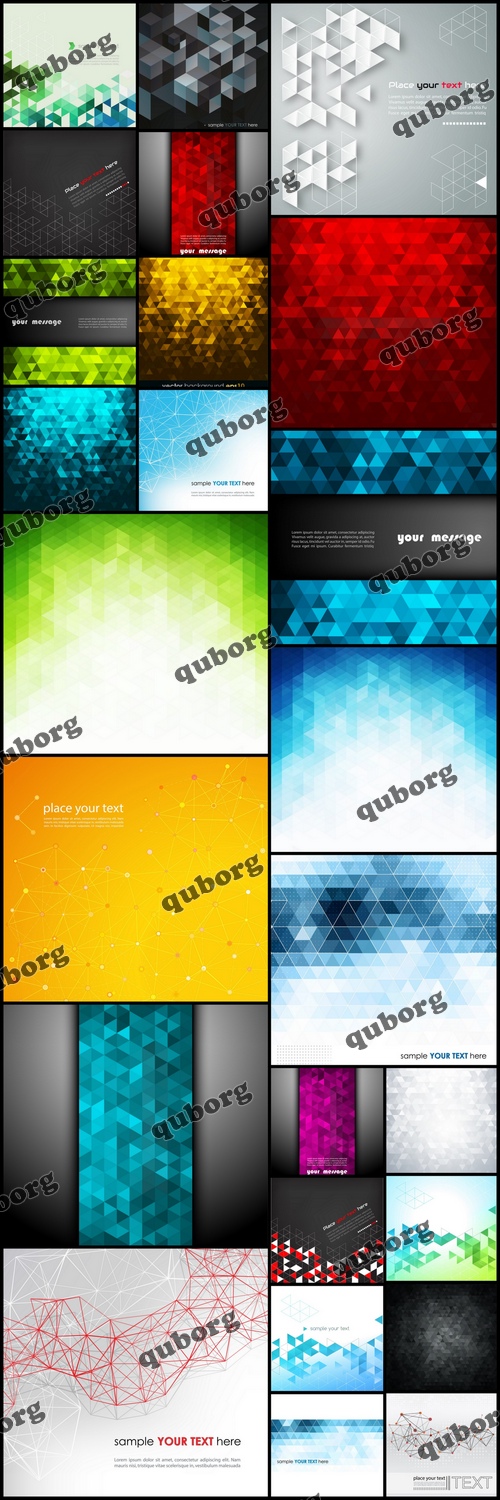 Stock Vector - Collection of Vector Abstract Backgrounds 22