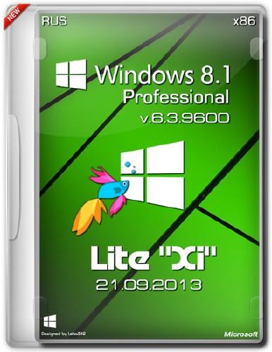 Windows 8.1 Pro х86 v.6.3.9600 Lite "Xi" (RUS/2013)