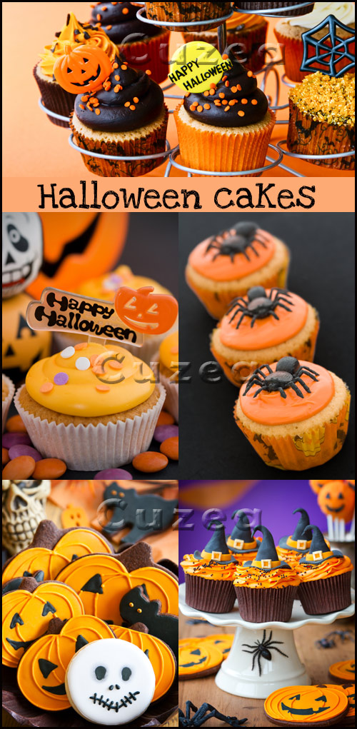 Cakes for halloween - stock photo