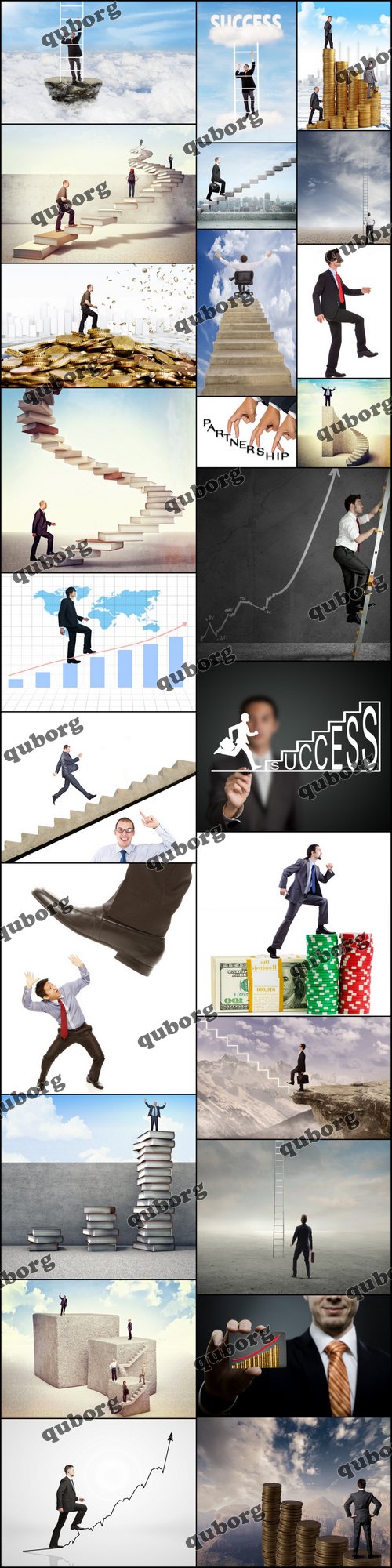 Stock Photos - Businessman Stepping Up 2