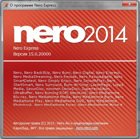 Nero Nero Express/Burning ROM 2014 в.15.0.20000 RePack