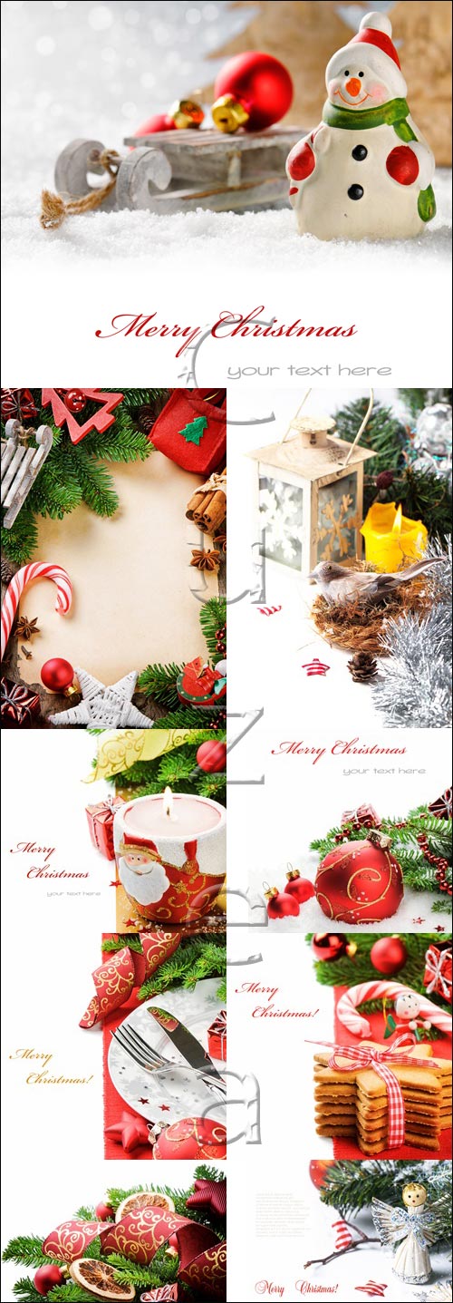 Christmass and new year backgrounds 2014 - stock photo