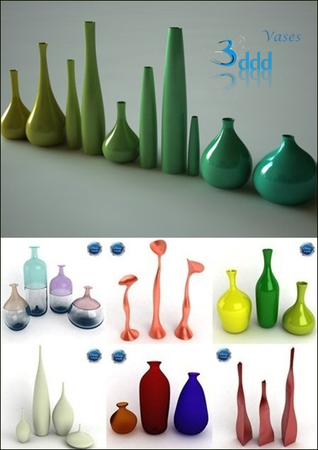 [3DMax] 3DDD Vases Collection