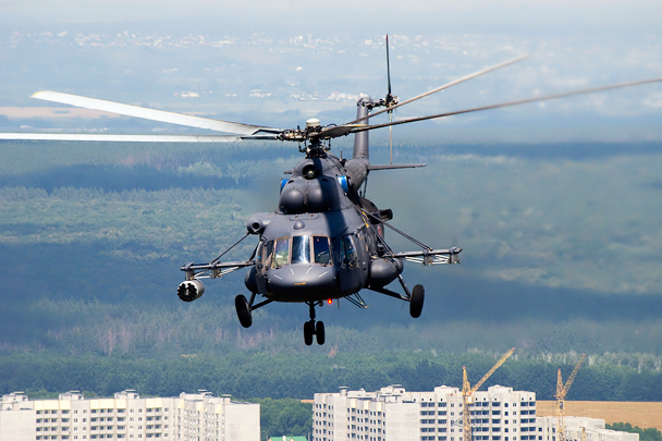 The Mi-8 MTV-1-5 in the air