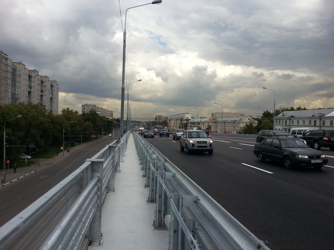The second flyover at the Yaroslavl highway in Moscow
