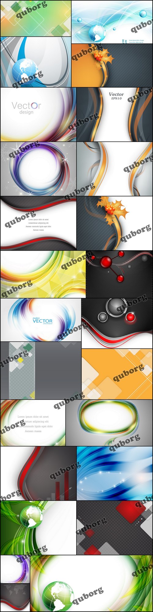 Stock Vector - Collection of Vector Abstract Backgrounds 37