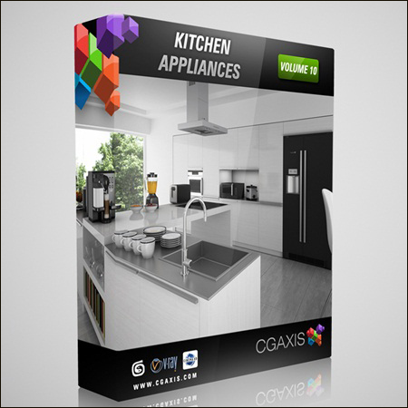 [3DMax]  CGAxis Models Volume 10 Kitchen Appliances
