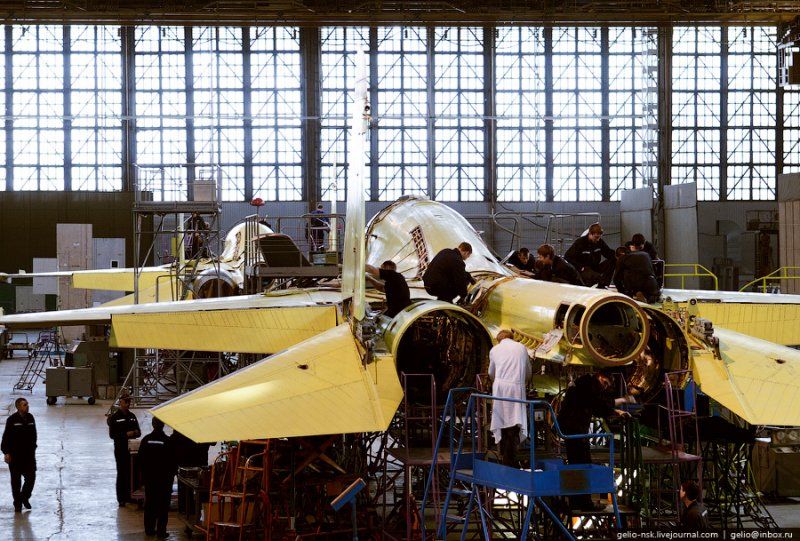 Производство Су-34 в НАПО им. В.П. Чкалова. Новосибирск