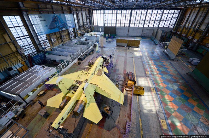 Производство Су-34 в НАПО им. В.П. Чкалова. Новосибирск