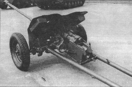Post-war anti-tank artillery.  57-mm anti-tank gun LB-3