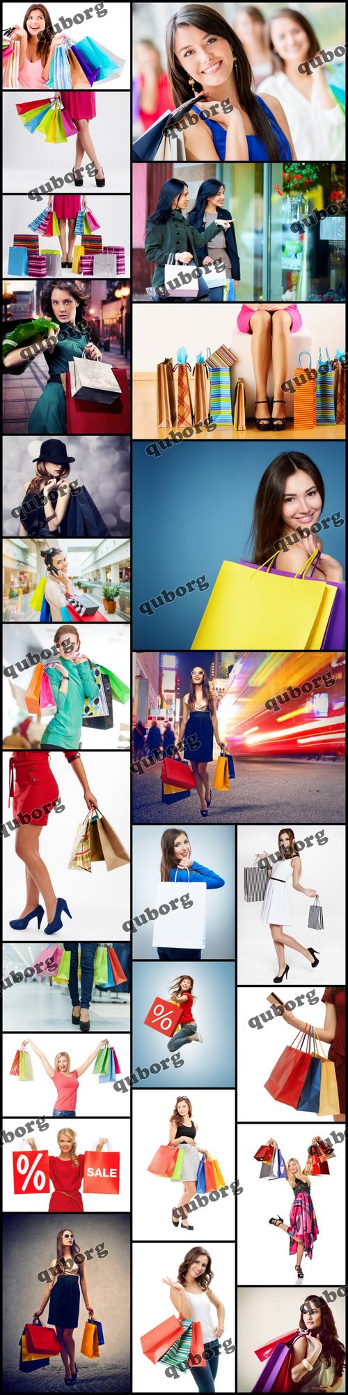 Stock Photos - Woman with Shopping Bags 6
