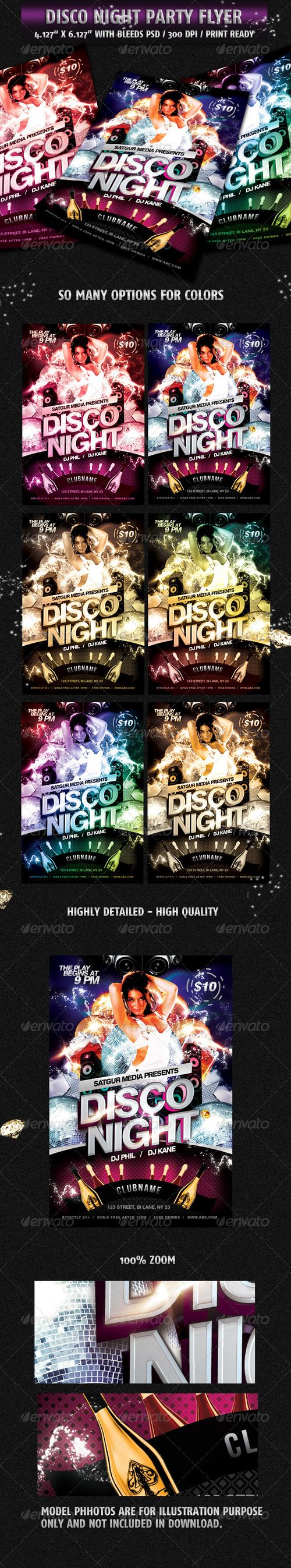 Disco Night Party Flyer