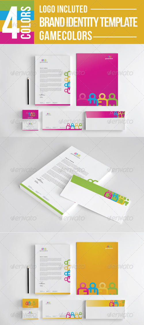 Game Colors Stationery