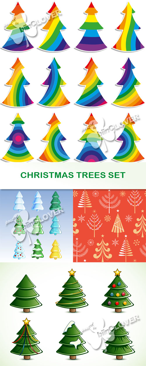 Christmas trees set 0516