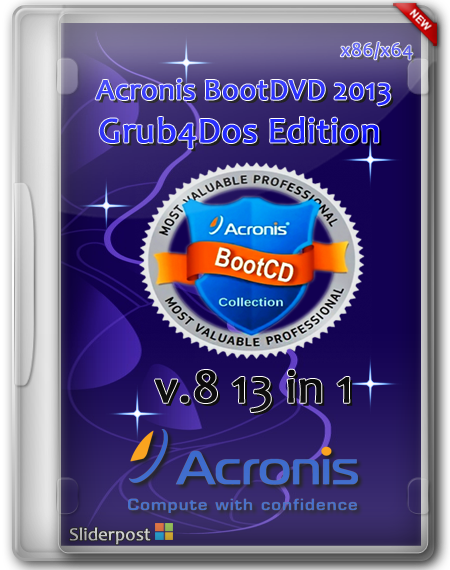 Acronis BootDVD 2013 Grub4Dos Edition v.8 13 in 1