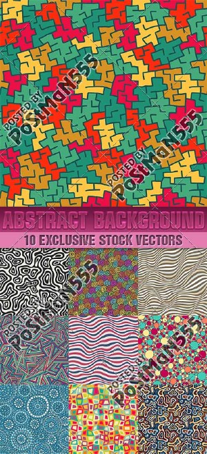      | Colored in abstract style backgrounds, 6 - 