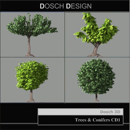 [Max] DOSCH 3D Trees & Conifers CD1