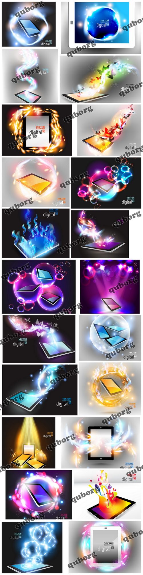 Stock Vector - Tablet and Computer