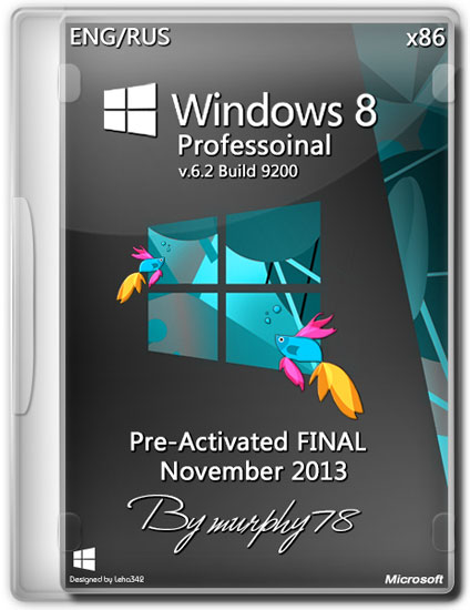 Windows 8 Professoinal x86 Pre-Activated FINAL November 2013 (ENG/RUS)