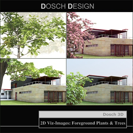[3DMax] DOSCH DESIGN 2D Viz-Images Foreground Plants & Trees