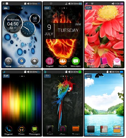Красивые темы для Samsung Wave 525 (Bada)