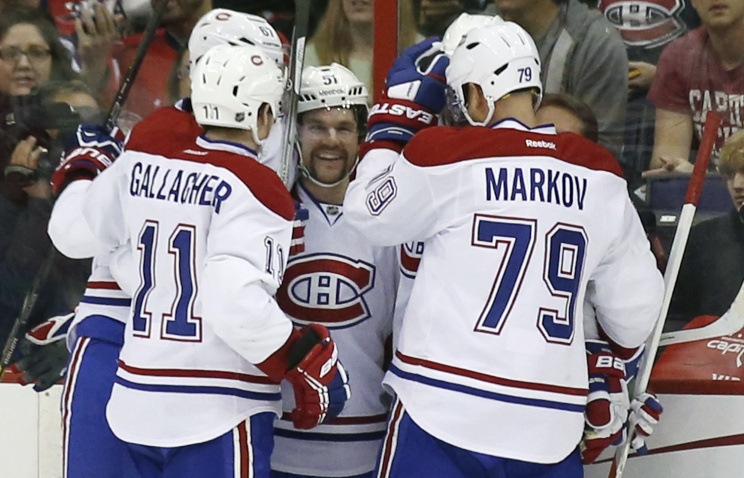 Три передачи Андрея Маркова помогли "Монреалю" обыграть "Баффало" в матче НХЛ