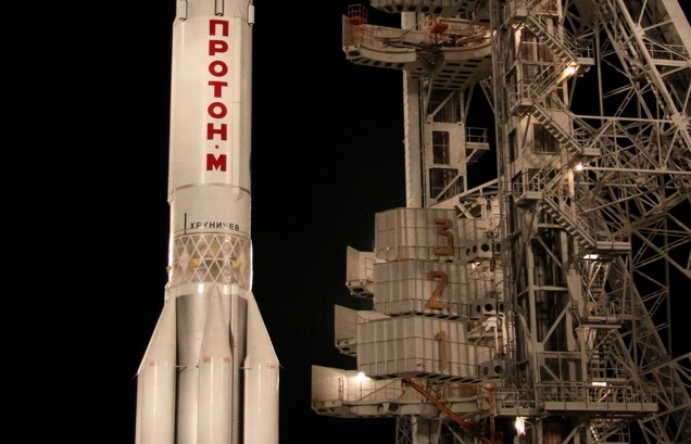 С космодрома Байконур стартовала ракета-носитель "Протон-М"