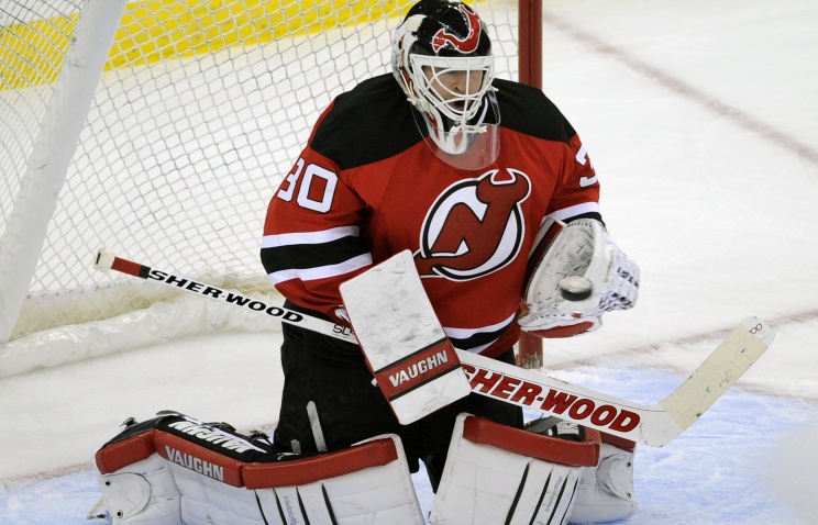 Голкипер "Нью-Джерси" Мартин Бродо признан первой звездой игрового дня чемпионата НХЛ