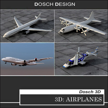 Dosch Design 3D Airplanes