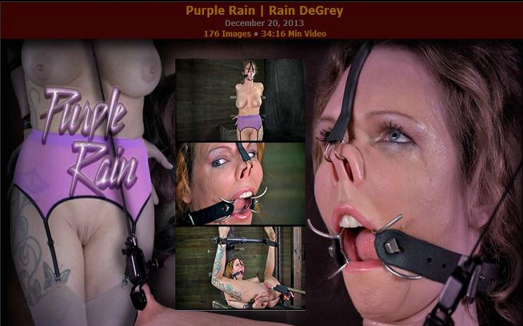 [InfernalRestraints.com] Rain DeGrey (Purple Rain / 20-12-2013) [2013 ., BDSM, Bondage, Humilation, Torture, Spanking, Toys, HDRip, 720p]