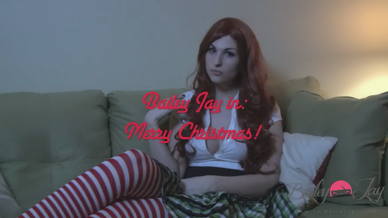 [TS-BaileyJay.com] Bailey Jay (Merry Christmas! / 25.12.2013) [Shemale, Solo, 720p]