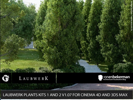 Laubwerk Plants Kits 1 and 2 v1.07 For Cinema 4D and 3ds Max for Windown :February.26.2014