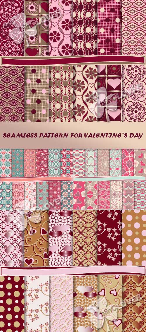Seamless pattern for Valentine's Day 0556
