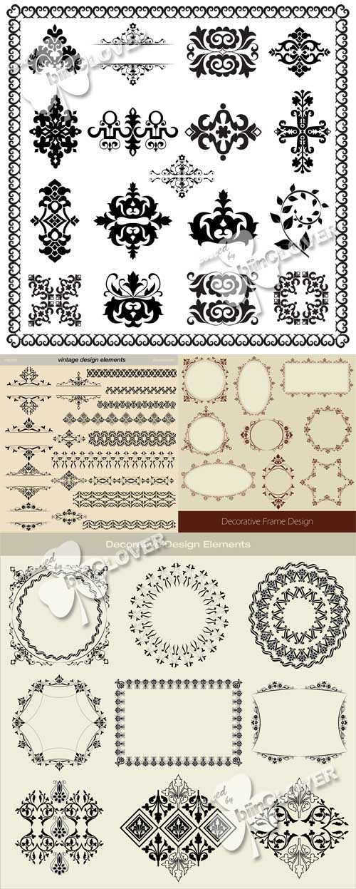 Decorative design elements 0558