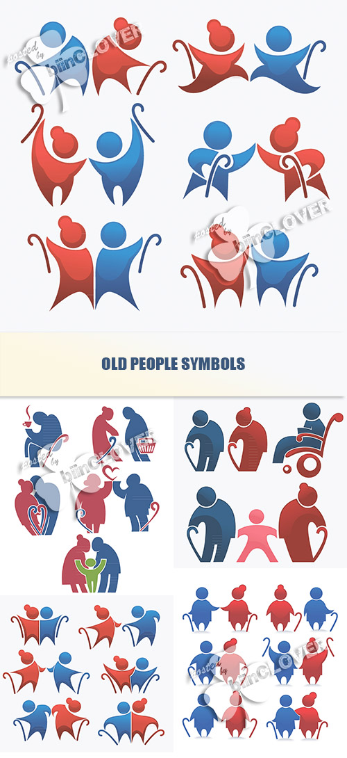 Old people symbols 0561