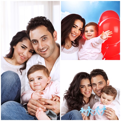 Family togetherness concept - stock photo