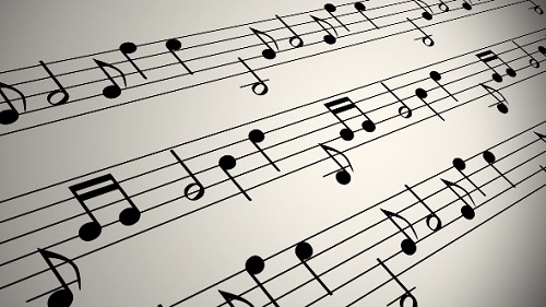    ""   HD / Musical Notation Background Loop HD