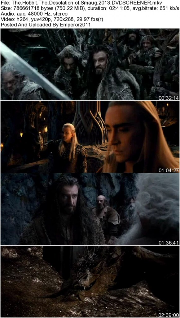 The Hobbit The Desolation of Smaug (2013) DVDSCR H264- StarDiwa