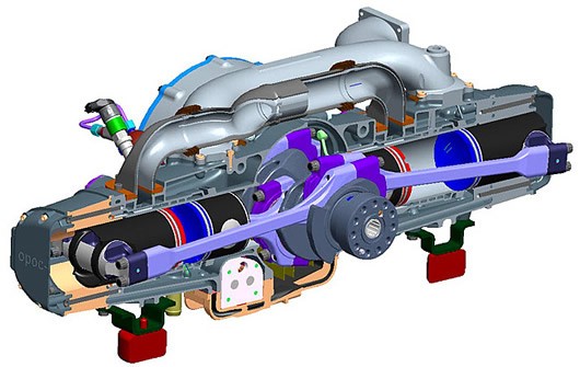 Билл Гейтс профинансировал проект двигателя EcoMotors OPOC (ПППЦ)