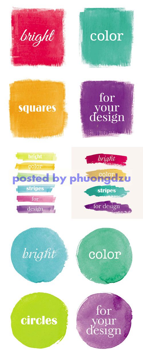 Grunge Paint Banners Vector 2
