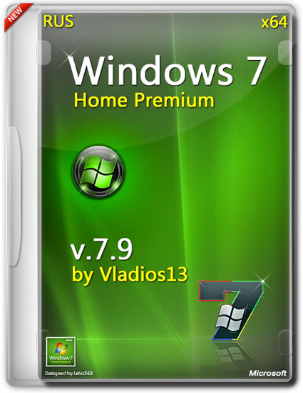 Windows 7 SP1 Home Premium x64 v.7.9 by vladios13 (RUS/2014)