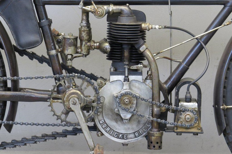 Старинный мотоцикл Göricke 1903