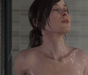[BEYOND: Two Souls] Ellen Page Shower (uncensored) /     ( ) [3D, Solo, 720p]