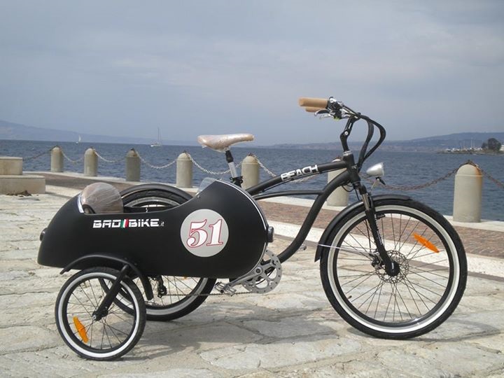 Beach Vintage Side - электрический велосипед с коляской
